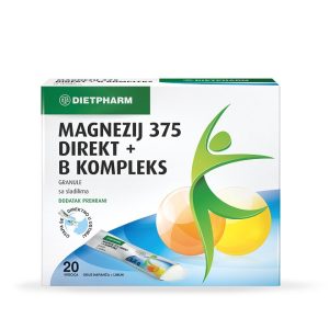 DIETPHARM Magnezij 375 Direkt + B kompleks granule 20 vrećica