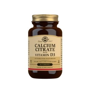SOLGAR Kalcij citrat + vitamin D3 60 tableta